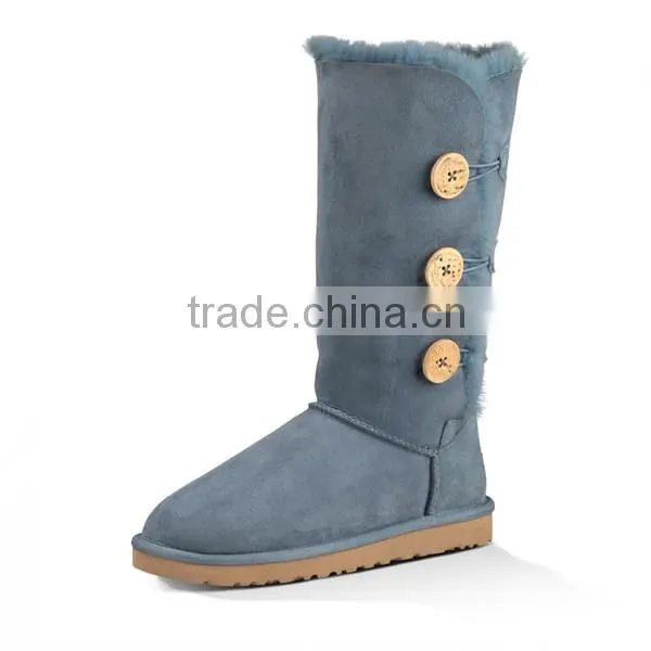 New fashion thign high sheepkin women boots