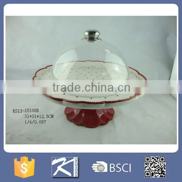 Ceramic Stoneware Kitchenware Cake Plates