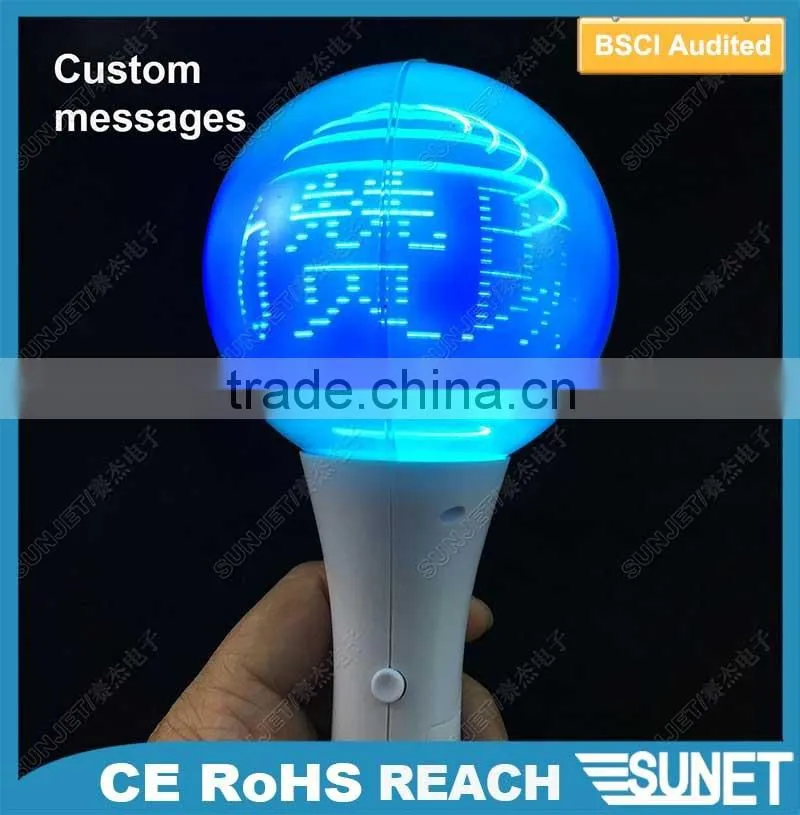 2016 Hot Selling Blinking Changes Flashing Rotating Ball Stick