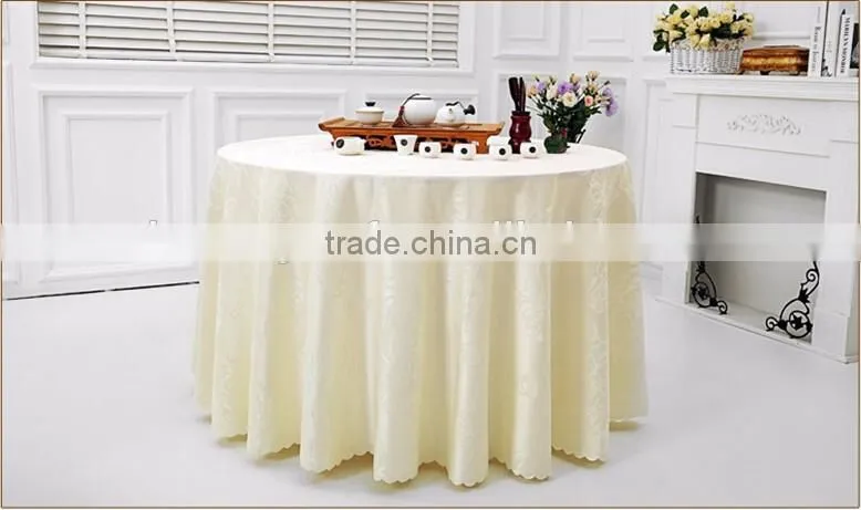 Modern 132 round table cloth cheap white table cloth for wedding