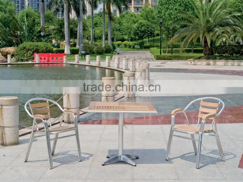 Chinese furniture aluminum colorful dining restaurant set YC001A YT31A