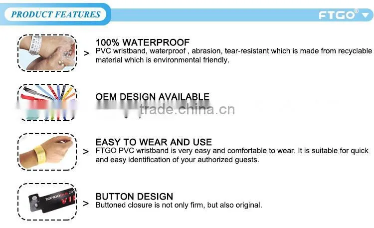 cheap price promotional event PVC wristbands in various colors