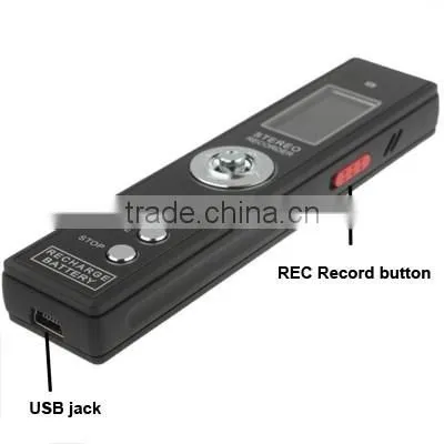 Support Telephone Recording Monitor Digital Voice Recorder with MP3 Player Function