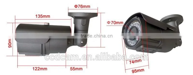 720P HD TVI Camera Digital Surveillance Megapixel IR Night Vision CCTV Camera System