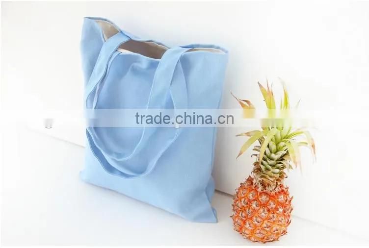 Canvas Shopping handbag plain ;canvas tote bag plain ; canvas cotton shopping bag solid colour
