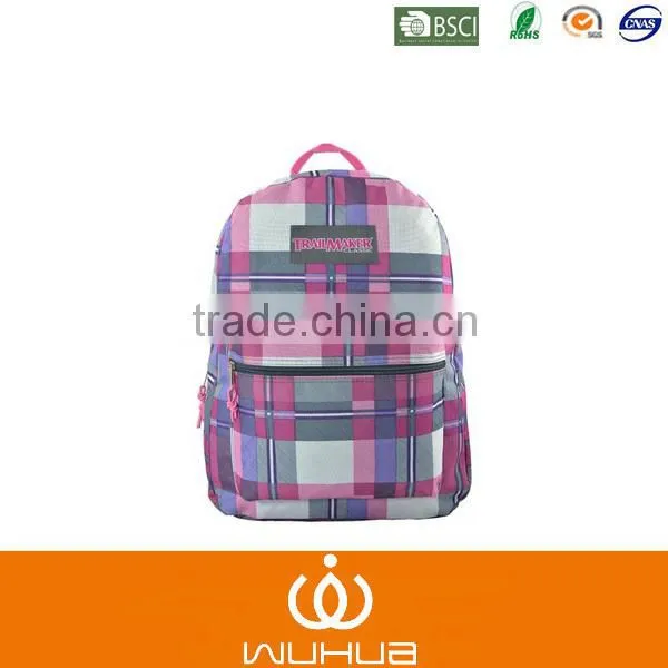 purple color high quality cheap designer kids school bag