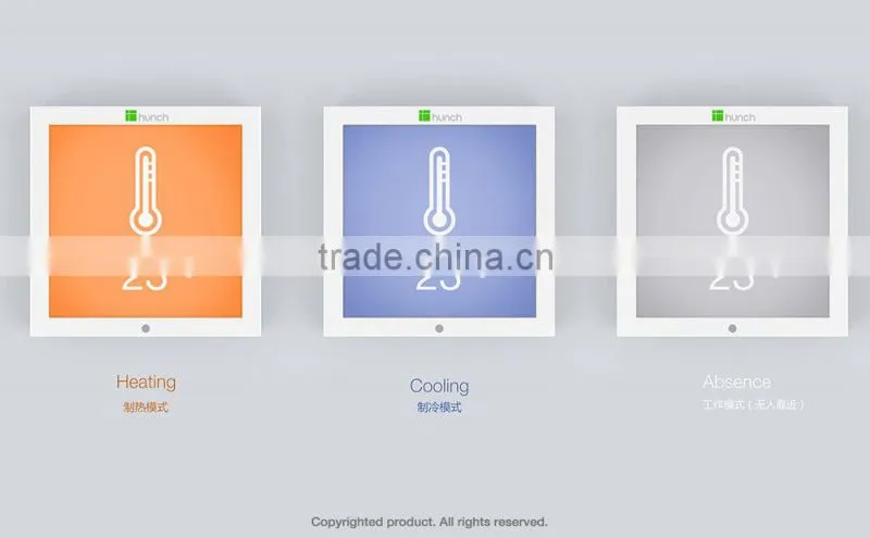 touch screen temperature controller case, large lcd plastic enclosure, wall-mounted plastic shell