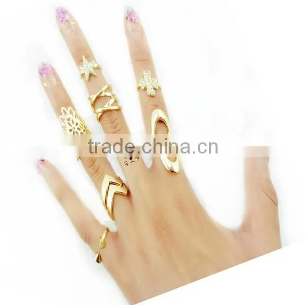 5pcs rings set slave rings jewelry, fashion rings jewelry