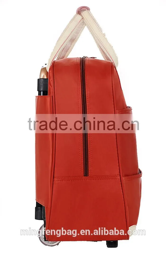 Custom Multifunction Waterproof Nylon Large Capacity Tote Travel Trolley Luggage Bag