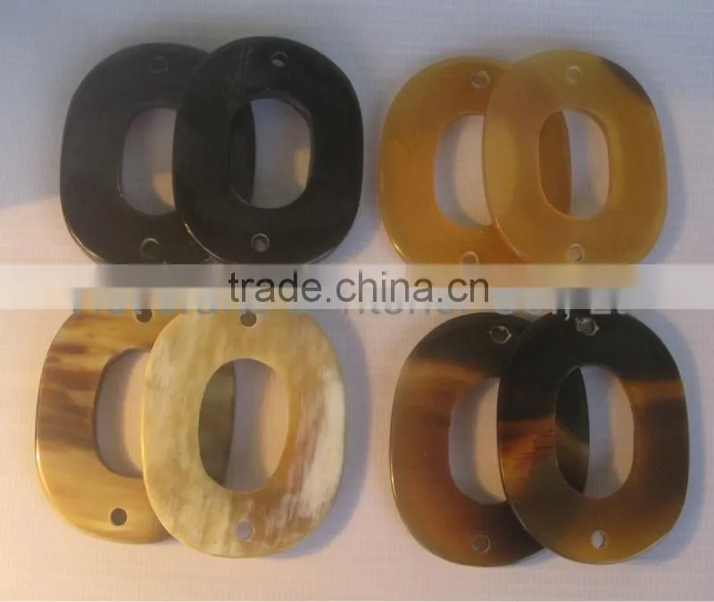 Horn elements, oval shape, available with black, honey, natural color