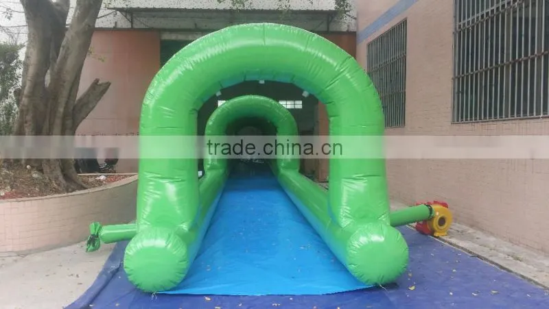 3 lane 1000 ft slip n slide inflatable slide the city ,giant inflatable water slide for adult
