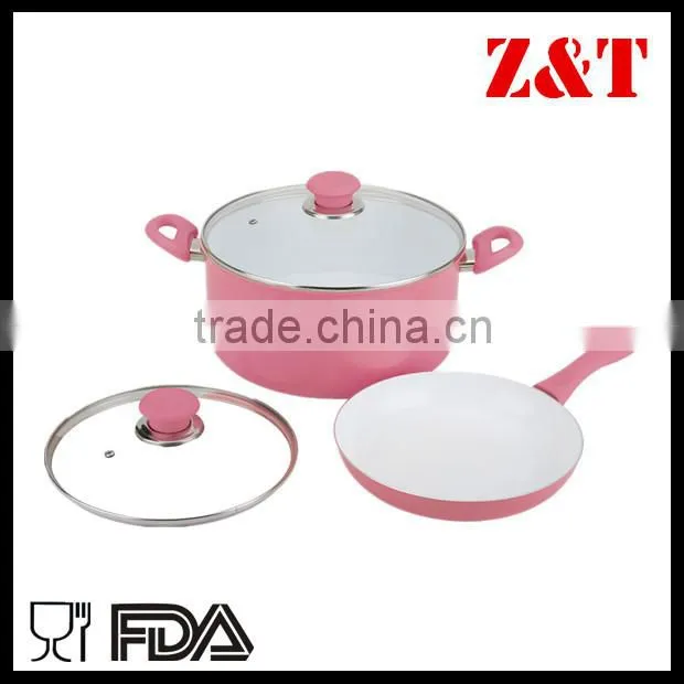 Ceramic non-stick aluminum Cookware Casserole blue