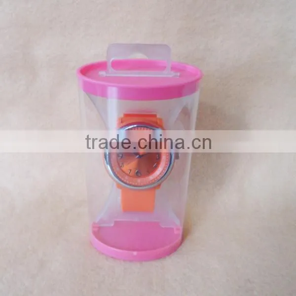 H40 China free sample watch box factory made plastic transparent watch box wholesale 2014