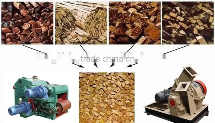 Made in china of drum chippers machine used in wooden