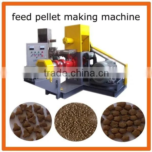 Hot selling animal feed machine/poultry feed pellet making machine/pet feed extruding machine