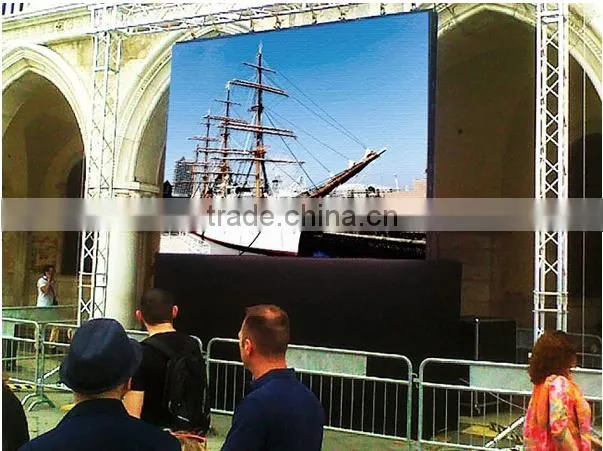 full color easy install crystal-clear led outdoor video display boards for football stadium