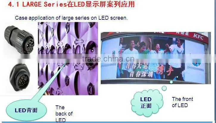 large series ,3+9 pins,bayonet lock type,field installable, ip67/ip68 waterproof connector