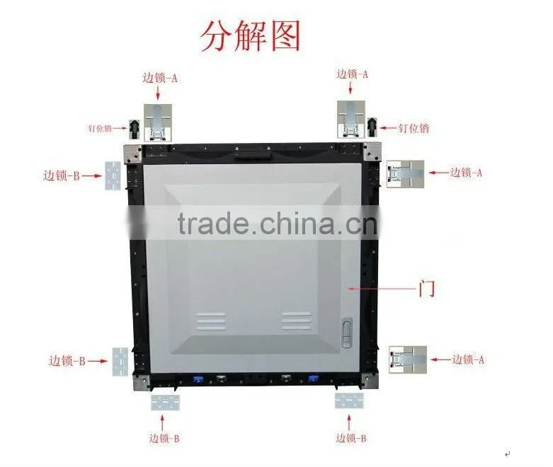 led aluminum cabinets screen, LED cast-aluminum die-casting aluminum cabinet module boards 1200 nits(cd/sqm) sign LED cabinet