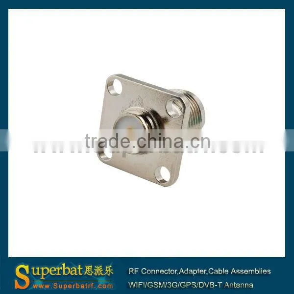 RP TNC 4 Hole Panel Mount Jack with solder cup,tnc female connector