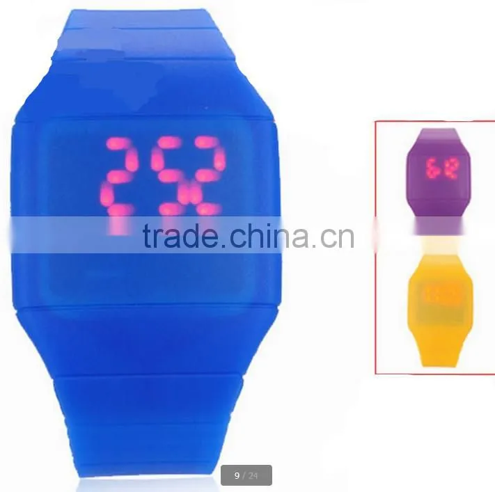 Japan movt digital apple led watch with custom logo