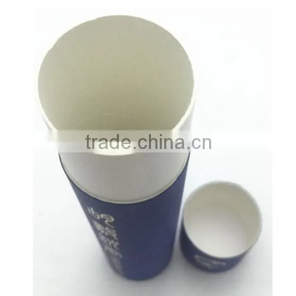 Custom cardboard round box matt lamination pen gift box