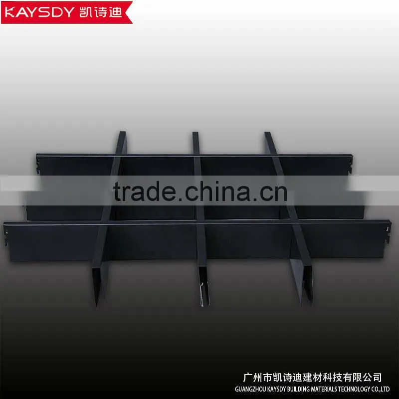 different types of open metal grid aluminum suspended decorative false ceiling panel