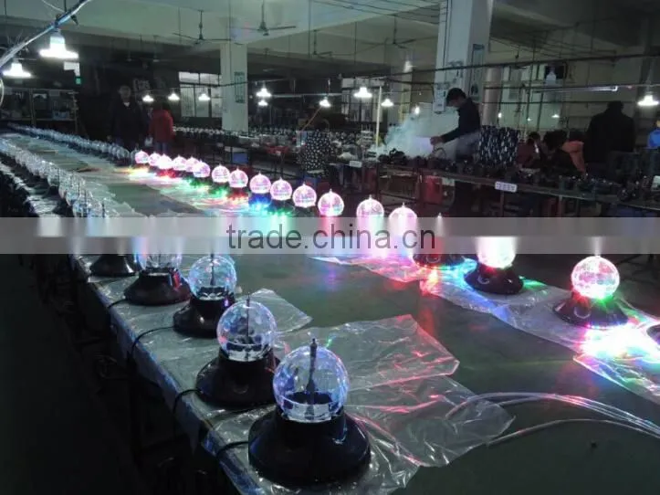2015 new mini led disco ball light sunflower light with crystal magic ball stage lighting