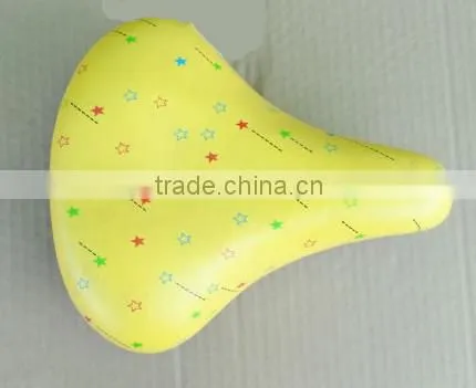 hot selling high quality factory price colorful comfortable fashionable leather kids bicycle saddles bicycle parts