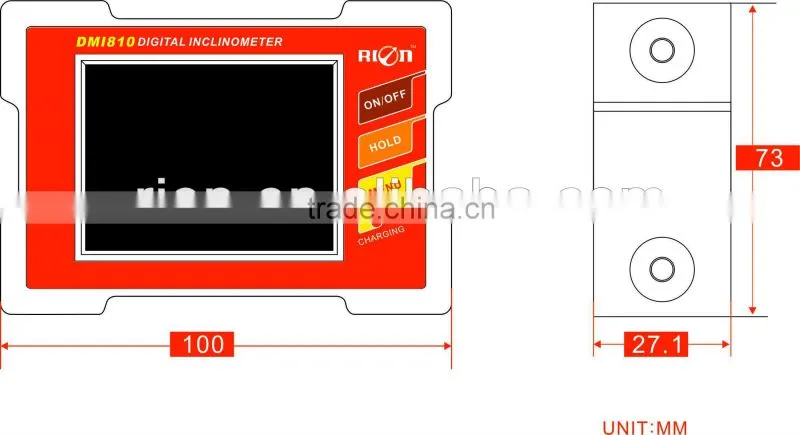 Touch Screen Angle Finder Meter Inclinometer Angle Digital Gauge with USB