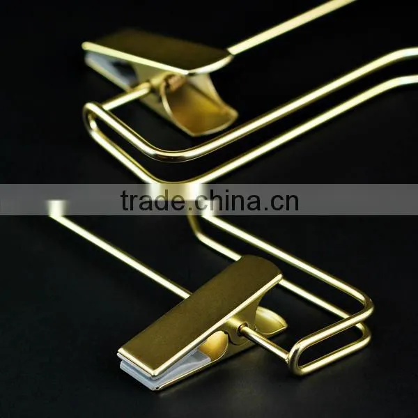 Golden Luxury Metallic Trousers / Pants Hanger for Luxury Sports Wear