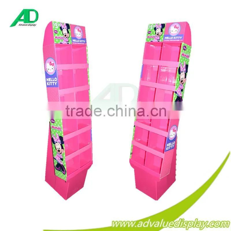Customize floor display,cardboard display racks