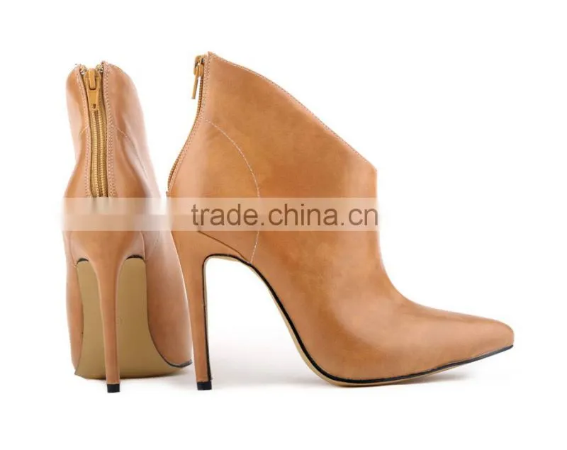 2015 High Quality Europen Style Women High Heel Boots For Autumn Winter Personality Short Boots