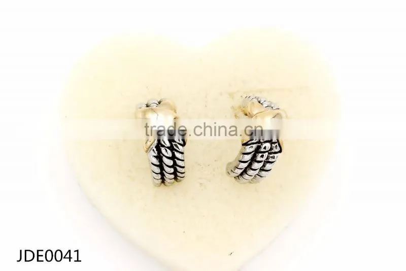 2016 Juyuan Double color plated whole sales earrings