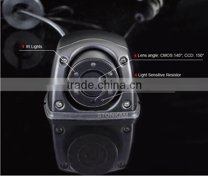Waterproof color car side view camera