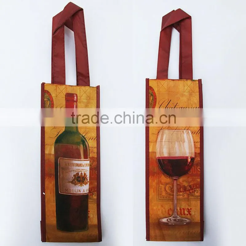 jute wine cooler bag and pvc wine cooler bag