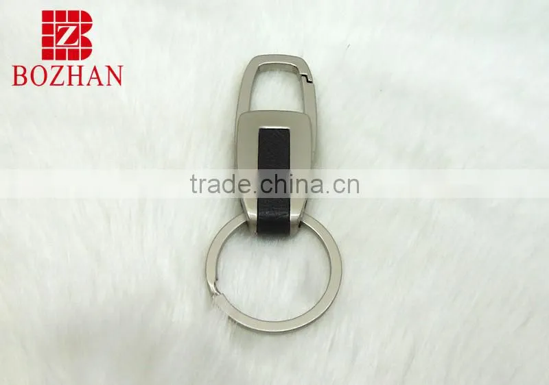 Gentleman style matte zinc alloy keychain