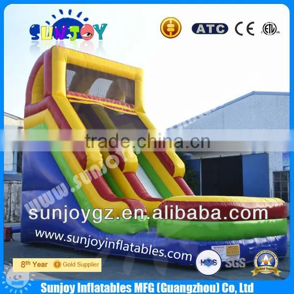 2016 new giant high quality bouncy inflatable water slide outdoor event for sale