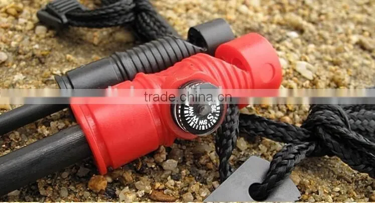 OEM Outdoor survival multi Magnesium fire starter with compass