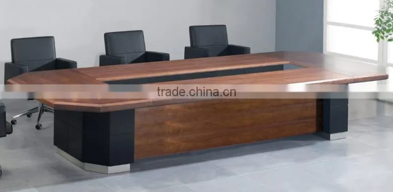 2016 hot selling Pratical board with melamine conference /meeting table legs 8 people