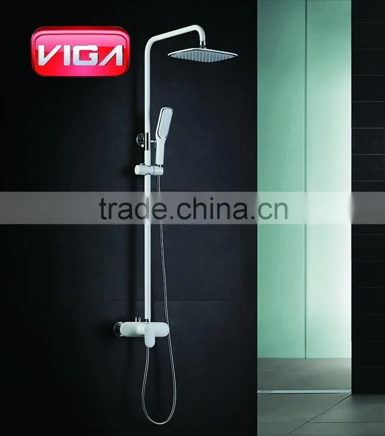 Muslim shower set white color shower mixer rain shower set