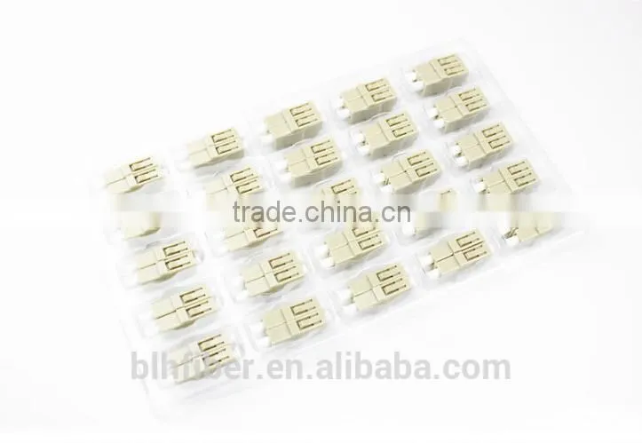 Duplex Singlemode Fiber LC Optic Adapter with Blue Sleeve in Telecommunication Equipment