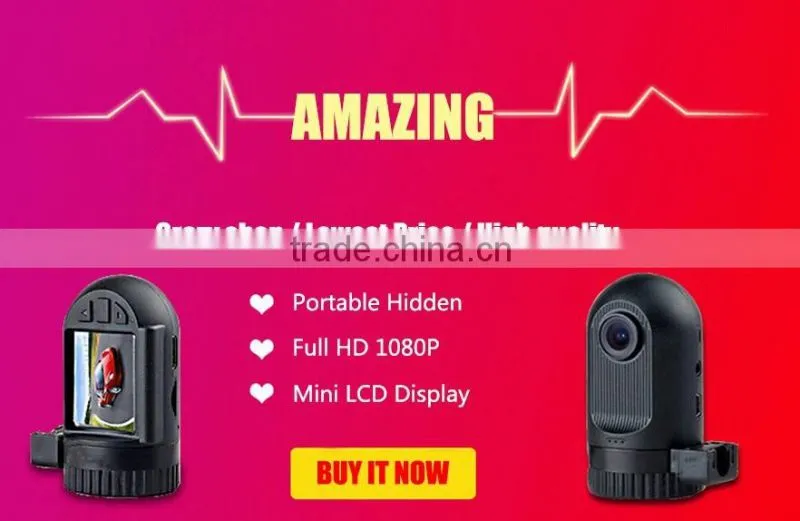 Mini Size Car DVR 0801 Full HD 1080P Car Dash Cam G-sensor 120 degree Car Camera GS608 Cycle Recording Black Box