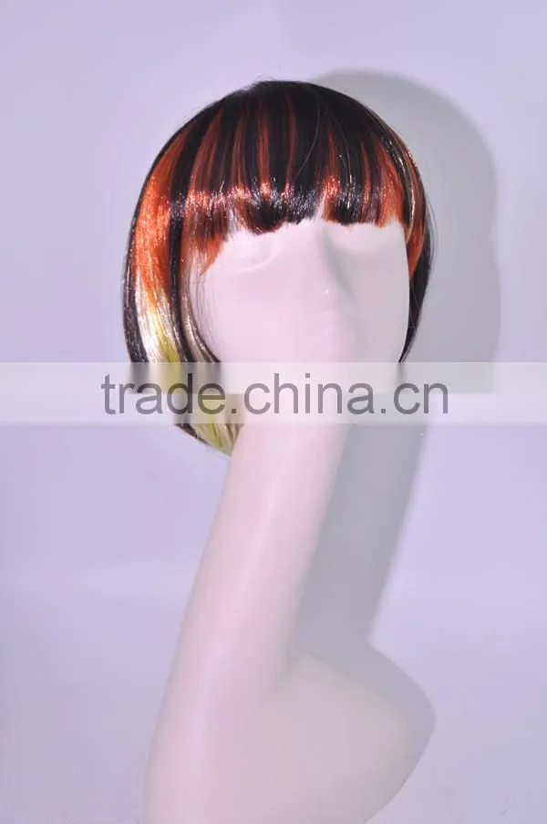 A022 factory colorful short bob hair wigs, synthetic hair cosplay/ party wigs in stock wholesale