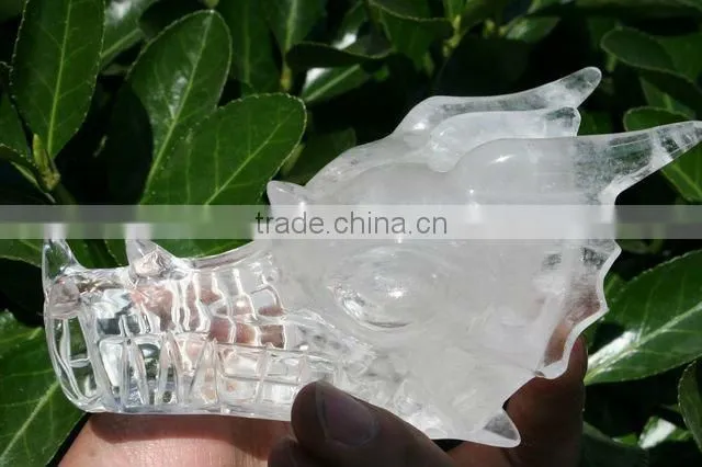 WONDERFUL Quartz Rock Crystal CARVED Dragon
