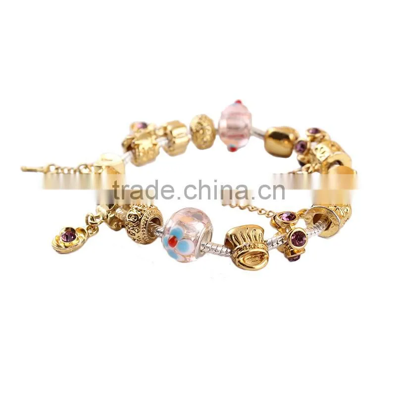 China supplier 2015 fashion gold jewelry gold bracelet