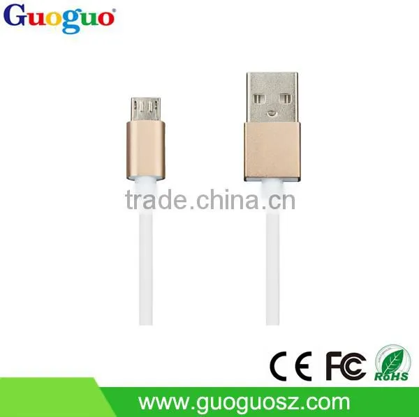 2015 New Products OEM/ ODM Colorful Round Micro USB Cable for Samsum Galaxym Lenovo, Xiaomi