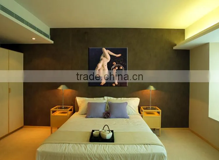 Japanese sexy naked woman painting