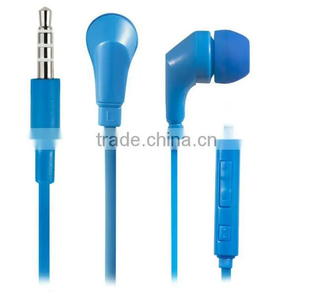 2015 New Model wholesale colorful earphone with earphone packing