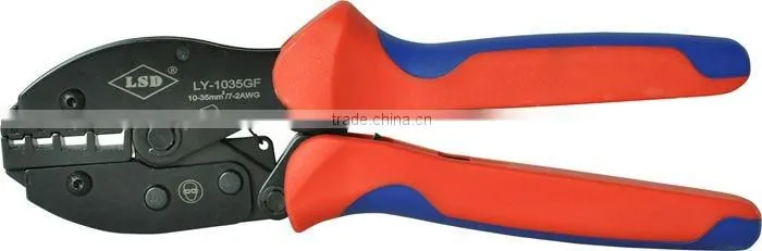 LY-1035GF cable ferrules crimping tool for press 10,16,25,35mm2 wire-end ferrules hot sale hand crimper