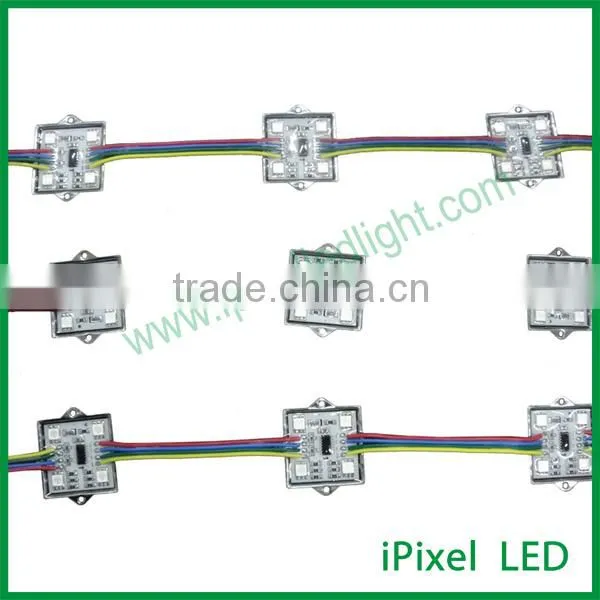 Arduino 4 leds 5050 rgb ws2801 square led module waterproof
